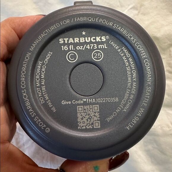 Starbucks Christmas MIIR Dark Gray Mug/Cup with Holiday Gingerbread Men - Picture 6 of 7